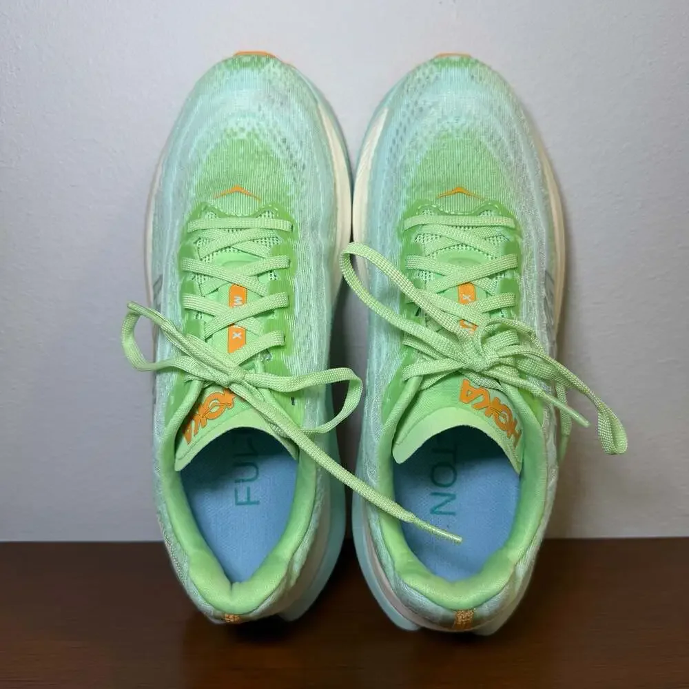 Hoka One One Women's Mach X Lime Glow Running Shoes Size 8.5B
